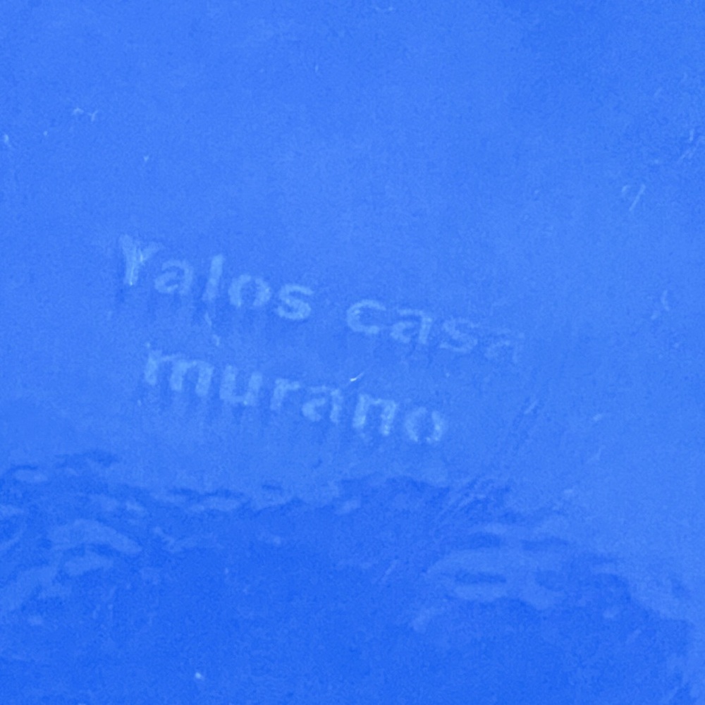 Yalos Casa Murano Glass Periwinkle Opalescent Translucent Plates - Picture 5 of 5